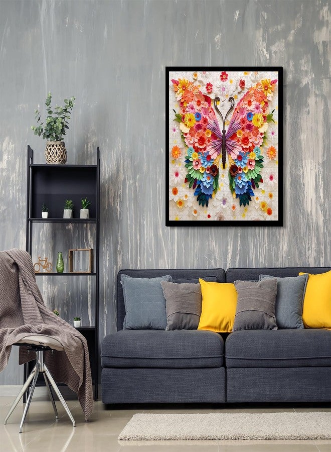 PPuzzling Butterfly Puzzles for Adults 1000 Pieces, Challenging Colorful Flower Butterflies Puzzles with Paper Art, Difficult Animal Plant Jigsaw Puzzles for Adults - Image 5